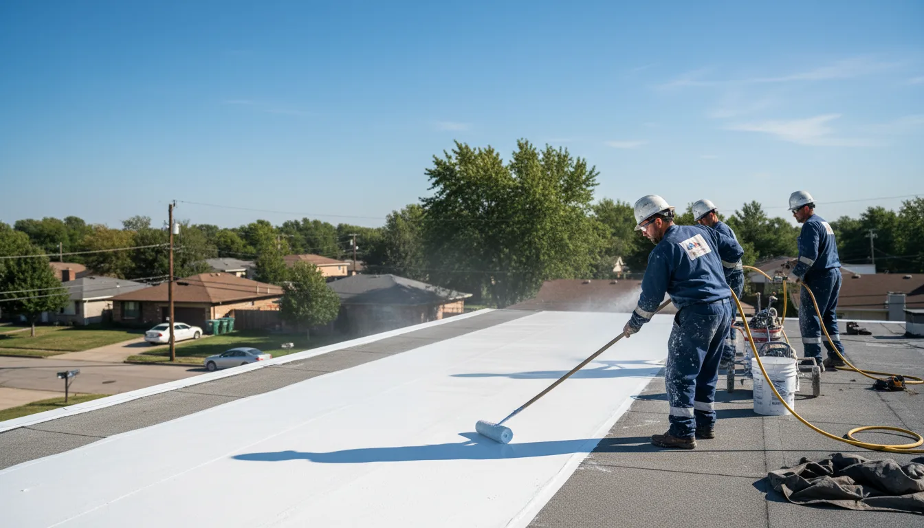 Commercial roof coating in Jerry City, OH near me